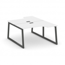 Style Project Рабочая станция эргоном. SN-5T1.DRPA-011 Белый/Металл Антрацит/Черный Пластик 1380*700