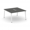 Style Project Рабочая станция 2-х сторон. SN-5A.DRS-024 Антрацит/Металл Белый 1580*1632*750
