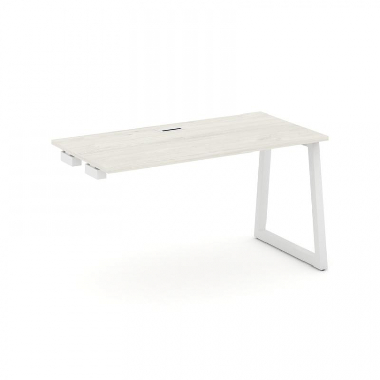 Style Project Стол-приставка к опор. элем. SN-5T1.OPRS-002 Дуб Наварра/Металл Белый/Заглушка Пластик