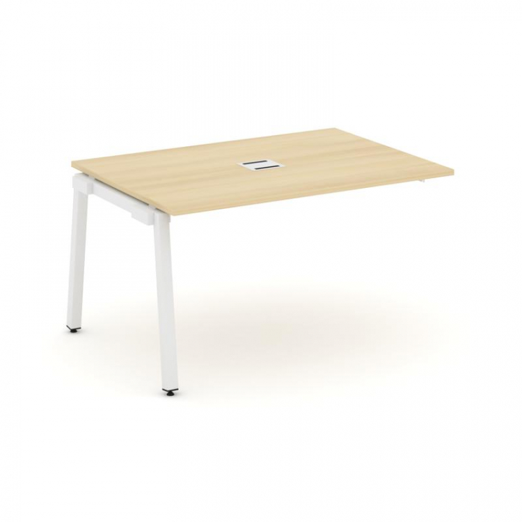 Style Project Проходной наб. элем. перег. стола SN-5A.NSPRG-001 Акация Лорка/Металл Белый 980*980*75