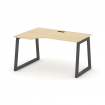Style Project Стол рабочий эргоном. SN-5T1.SPA-021(L) Акация Лорка/Металл Антрацит/Заглушка Пластик