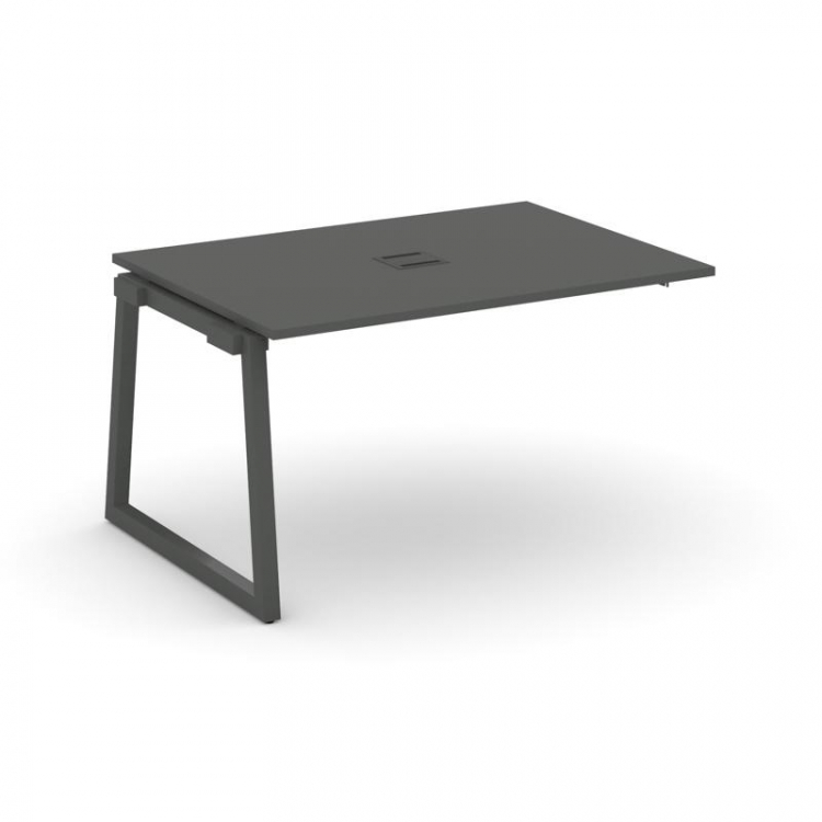 Style Project Проходной наб. элем. перег. стола SN-5T1.NSPRG-002 Антрацит/Металл Антрацит/Заглушка М