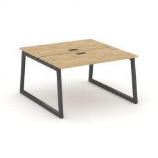 Style Project Рабочая станция 2-х сторон. SN-5T1.DRS-023 Тиквуд Светлый/Металл Антрацит/Заглушка Пла