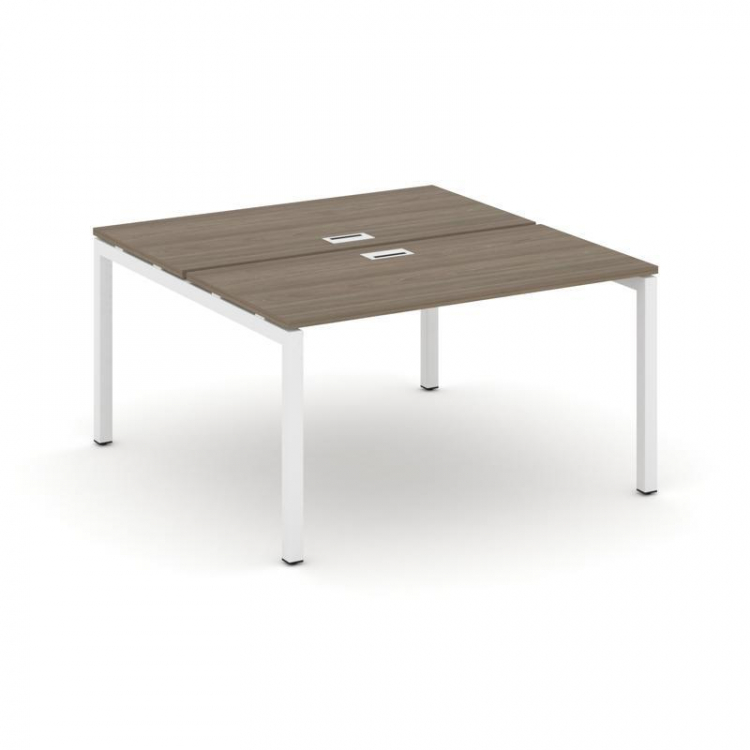 Style Project Рабочая станция 2-х сторон. SN-5P.DRS-013 Вяз Благородный/Металл Белый 1380*1432*750