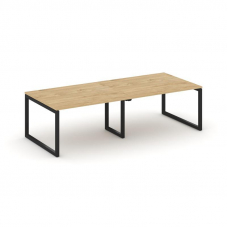 Style Project Стол переговорный SN-5O.SPRG-044.3 Тиквуд Светлый/Металл Черный 3160*1180*750