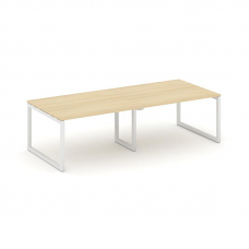 Style Project Стол переговорный SN-5O.SPRG-042.3 Акация Лорка/Металл Белый 2360*1180*750