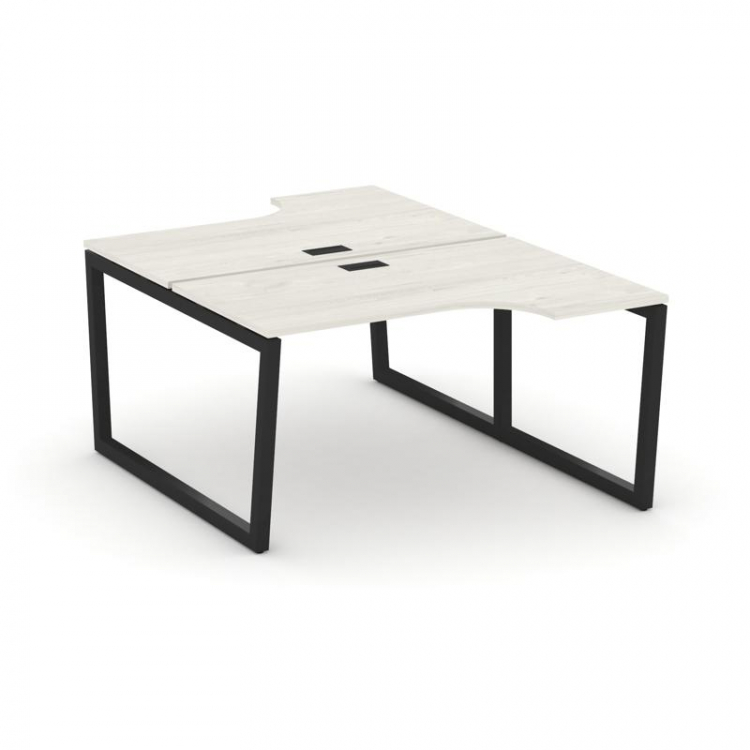 Style Project Рабочая станция эргоном. SN-5T2.DRPA-011 Дуб Наварра/Металл Черный/Заглушка Пластик Че