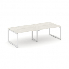 Style Project Стол переговорный SN-5O.SPRG-044.3 Дуб Наварра/Металл Белый 3160*1180*750