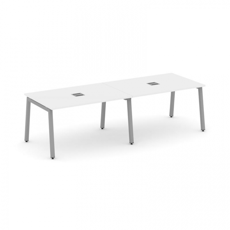 Style Project Стол переговорный SN-5A.SPRG-014 Белый/Металл Серый 3160*980*750