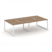 Style Project Рабочая станция 2-х сторон. SN-5O.DRS-042 Дуб Табак/Металл Белый 2360*1432*750