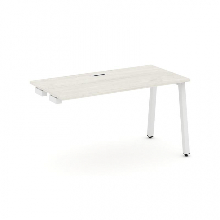 Style Project Стол-приставка к опор. элем. SN-5A.OPRS-002 Дуб Наварра/Металл Белый 1180*600*750