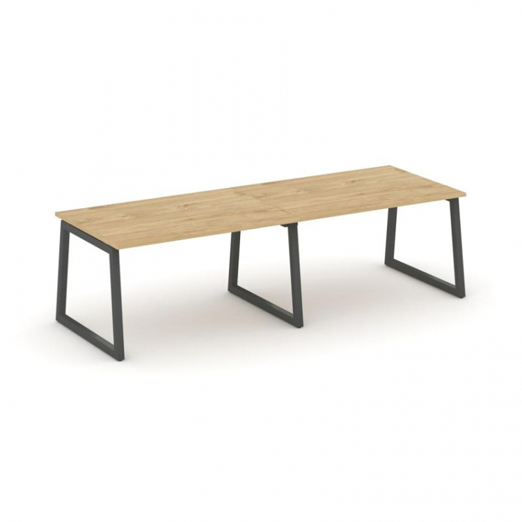 Style Project Стол переговорный SN-5T1.SPRG-014.3 Тиквуд Светлый/Металл Антрацит 3160*980*750