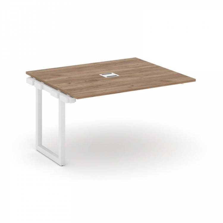 Style Project Проходной наб. элем. перег. стола SN-5O.NSPRG-034 Дуб Табак/Металл Белый 1580*1180*750