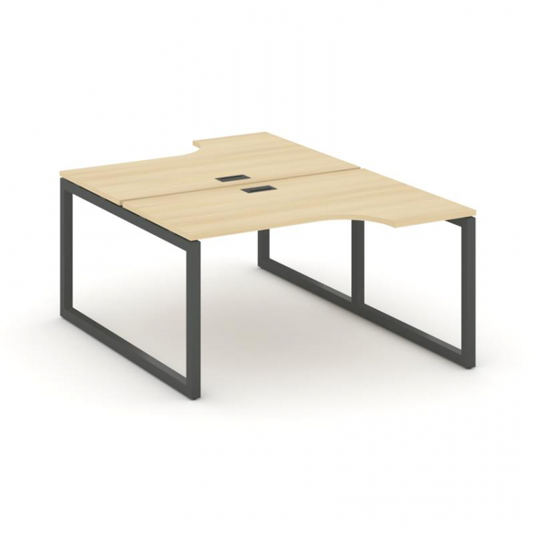 Style Project Рабочая станция эргоном. SN-5O.DRPA-001 Акация Лорка/Металл Антрацит 1380*1232/1992*75