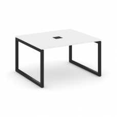 Стайл Проджект Стол переговорный SN-5O.SPRG-033 Белый/Металл Черный 1380*1180*750