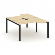 Style Project Рабочая станция эргоном. SN-5P.DRPA-021 Акация Лорка/Металл Черный 1380*1632/1992*750