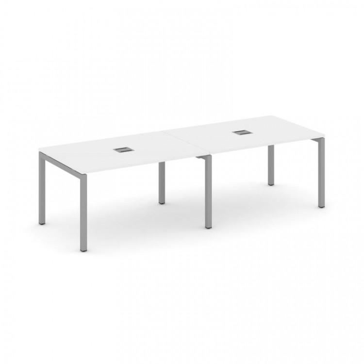 Style Project Стол переговорный SN-5P.SPRG-013 Белый/Металл Серый 2760*980*750