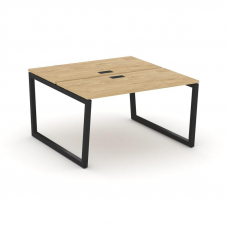 Style Project Рабочая станция 2-х сторон. SN-5T2.DRS-013 Тиквуд Светлый/Металл Черный/Заглушка Пласт