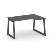 Style Project Стол рабочий эргоном. SN-5T1.SPA-001(R) Антрацит/Металл Антрацит/Черный Пластик 1380*6