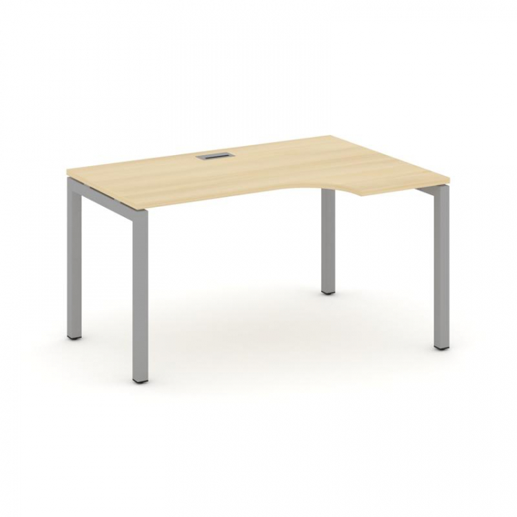 Style Project Стол рабочий эргоном. SN-5P.SPA-002(R) Акация Лорка/Металл Серый 1580*600/980*750