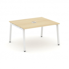 Style Project Стол переговорный SN-5A.SPRG-032 Акация Лорка/Металл Белый 1180*1180*750