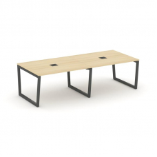 Style Project Стол переговорный SN-5T2.SPRG-044 Акация Лорка/Металл Антрацит/Заглушка Металл Антраци