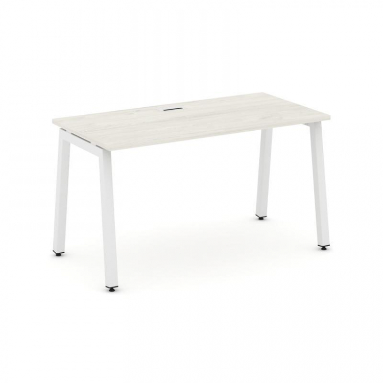 Style Project Стол письменный SN-5A.SP-004 Дуб Наварра/Металл Белый 1580*600*750