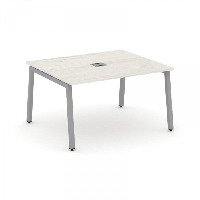 Style Project Стол переговорный SN-5A.SPRG-034 Дуб Наварра/Металл Серый 1580*1180*750