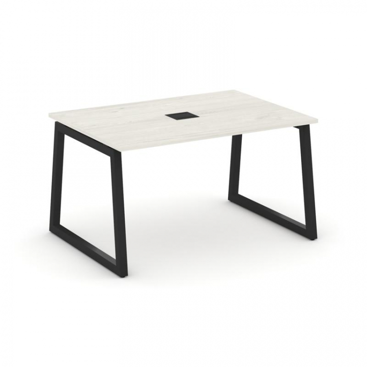 Style Project Стол переговорный SN-5T1.SPRG-001 Дуб Наварра/Металл Черный/Заглушка Металл Черный 980