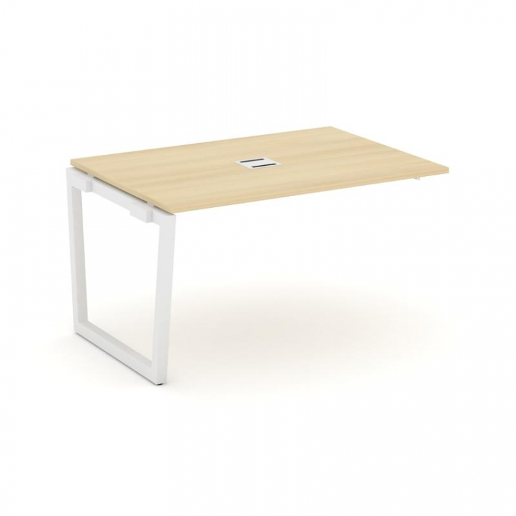 Style Project Проходной наб. элем. перег. стола SN-5T2.NSPRG-001 Акация Лорка/Металл Белый/Заглушка