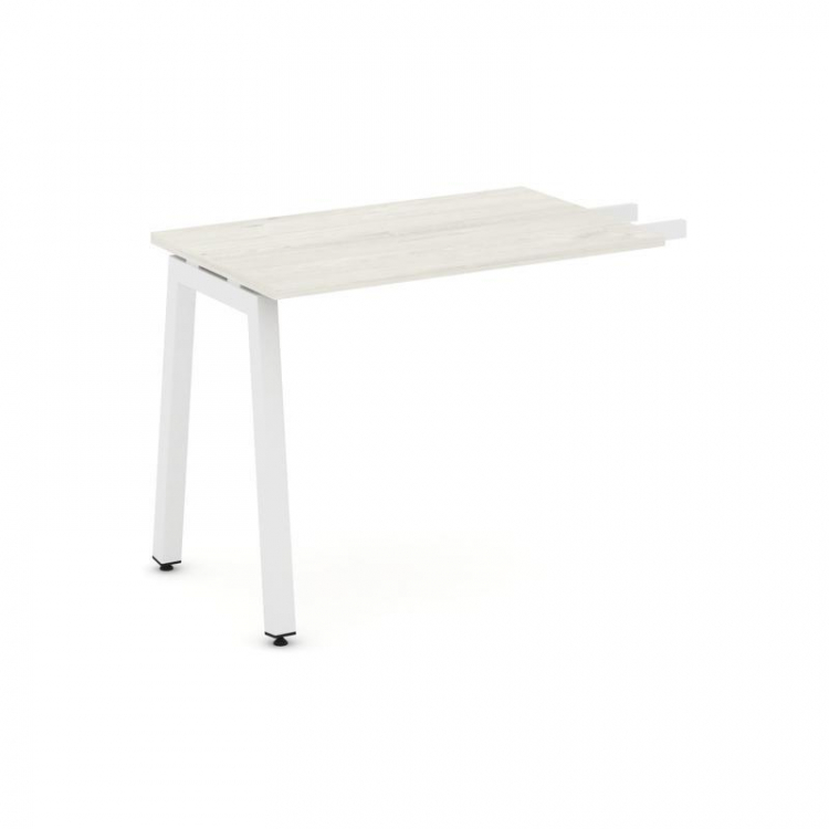 Style Project Брифинг-приставка SN-5A.BR-005 Дуб Наварра/Металл Белый 1380*600*750