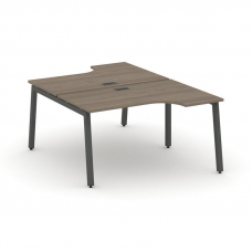 Style Project Рабочая станция эргоном. SN-5A.DRPA-002 Вяз Благородный/Металл Антрацит 1580*1232/1992