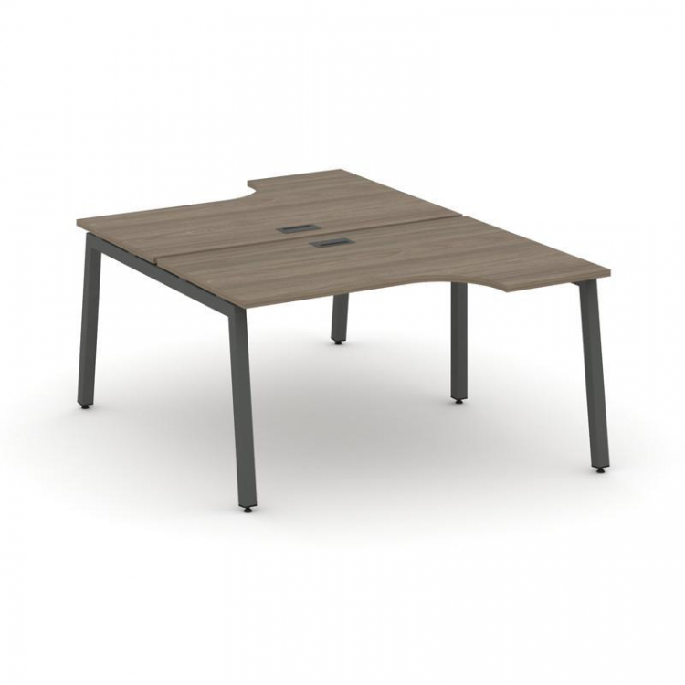 Style Project Рабочая станция эргоном. SN-5A.DRPA-002 Вяз Благородный/Металл Антрацит 1580*1232/1992