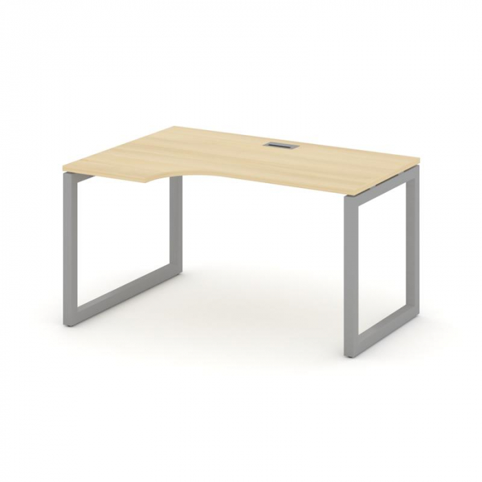 Style Project Стол рабочий эргоном. SN-5O.SPA-002(L) Акация Лорка/Металл Серый 1580*600/980*750