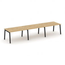 Style Project Стол переговорный SN-5A.SPRG-021.3 Тиквуд Светлый/Металл Черный 2940*980*750