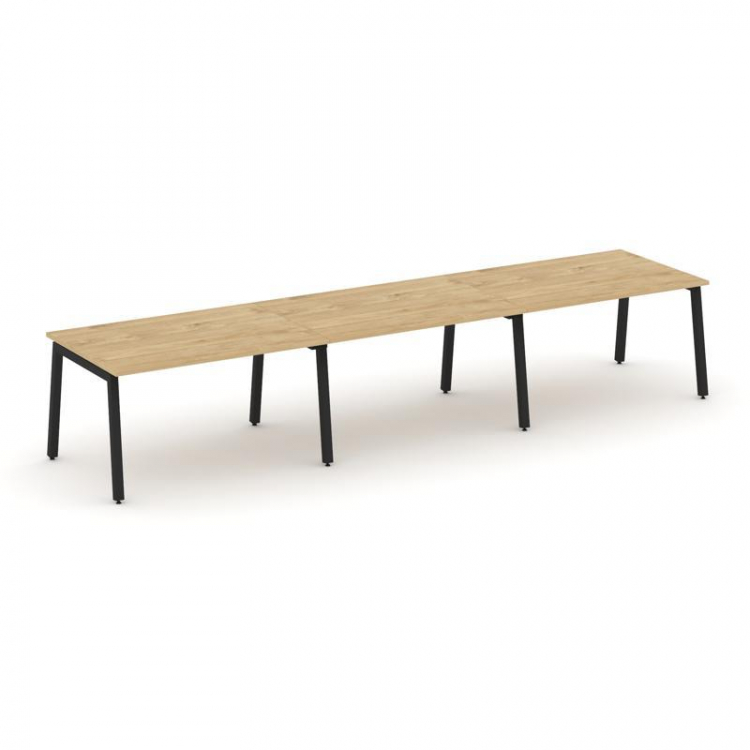 Style Project Стол переговорный SN-5A.SPRG-021.3 Тиквуд Светлый/Металл Черный 2940*980*750