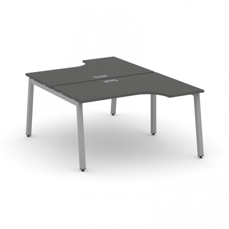 Style Project Рабочая станция эргоном. SN-5A.DRPA-001 Антрацит/Металл Серый 1380*1232/1992*750