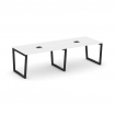 Style Project Стол переговорный SN-5T2.SPRG-013 Белый/Металл Черный/Заглушка Металл Черный 2760*980*