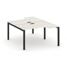 Style Project Рабочая станция эргоном. SN-5P.DRPA-002 Дуб Наварра/Металл Черный 1580*1232/1992*750