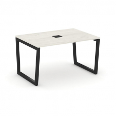 Style Project Стол переговорный SN-5T2.SPRG-003 Дуб Наварра/Металл Черный/Заглушка Металл Черный 138