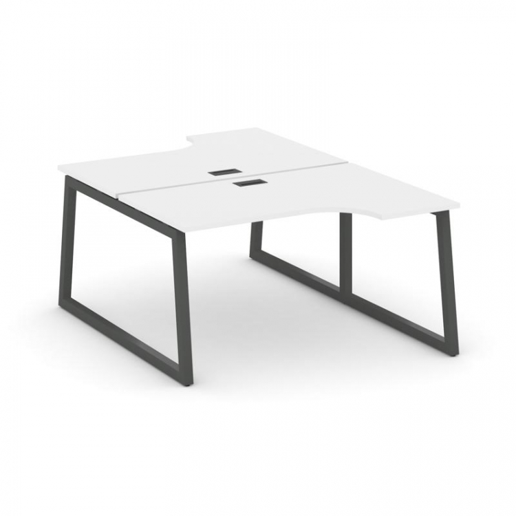 Style Project Рабочая станция эргоном. SN-5T1.DRPA-001 Белый/Металл Антрацит/Черный Пластик 1380*600