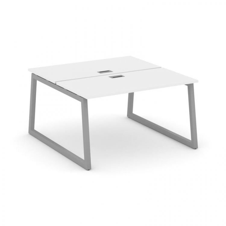 Style Project Рабочая станция 2-х сторон. SN-5T1.DRS-014 Белый/Металл Серый/Заглушка Пластик Серебро