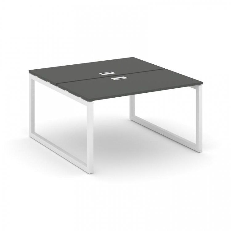 Style Project Рабочая станция 2-х сторон. SN-5O.DRS-014 Антрацит/Металл Белый 1580*1432*750