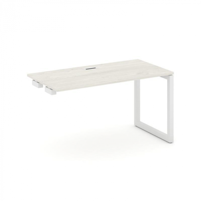 Стайл Проджект Стол-приставка к опор. элем. SN-5O.OPRS-023 Дуб Наварра/Металл Белый 1380*800*750