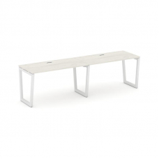 Style Project Рабочая станция 1 сторон. SN-5T2.ORS-024 Дуб Наварра/Металл Белый/Заглушка Пластик Бел