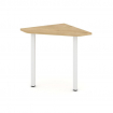 Style Project Угловой элемент стола SN-5.USP-001 Тиквуд Светлый/Металл Белый 600*600*750