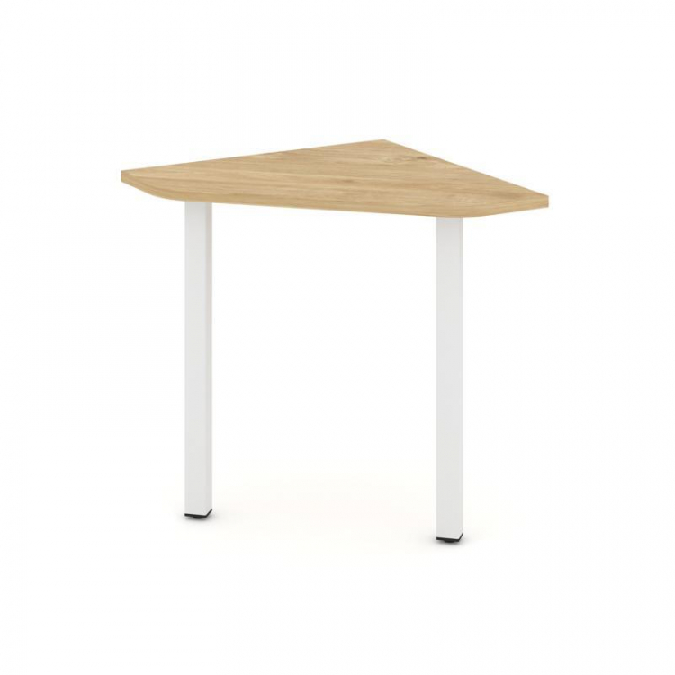 Style Project Угловой элемент стола SN-5.USP-001 Тиквуд Светлый/Металл Белый 600*600*750