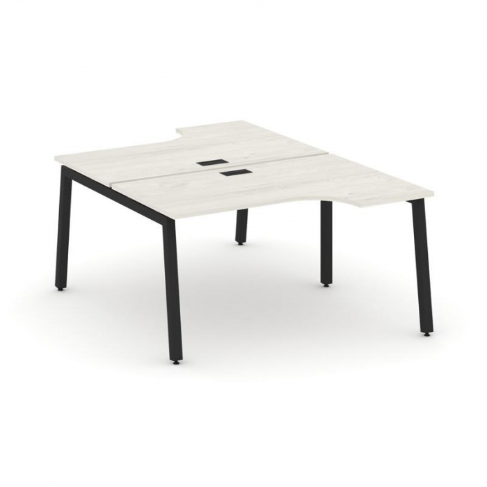 Style Project Рабочая станция эргоном. SN-5A.DRPA-021 Дуб Наварра/Металл Черный 1380*1632/1992*750