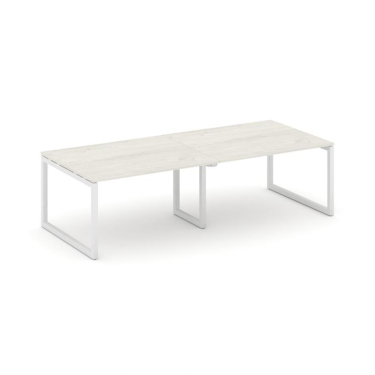 Стайл Проджект Стол переговорный SN-5O.SPRG-043.3 Дуб Наварра/Металл Белый 2760*1180*750