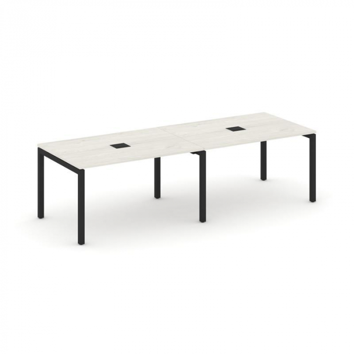 Style Project Стол переговорный SN-5P.SPRG-014 Дуб Наварра/Металл Черный 3160*980*750